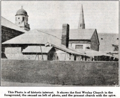 Three Wesley churches from Murray Street.